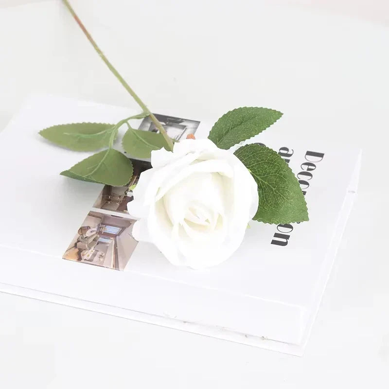 Artificial Flannel Rose Bouquet