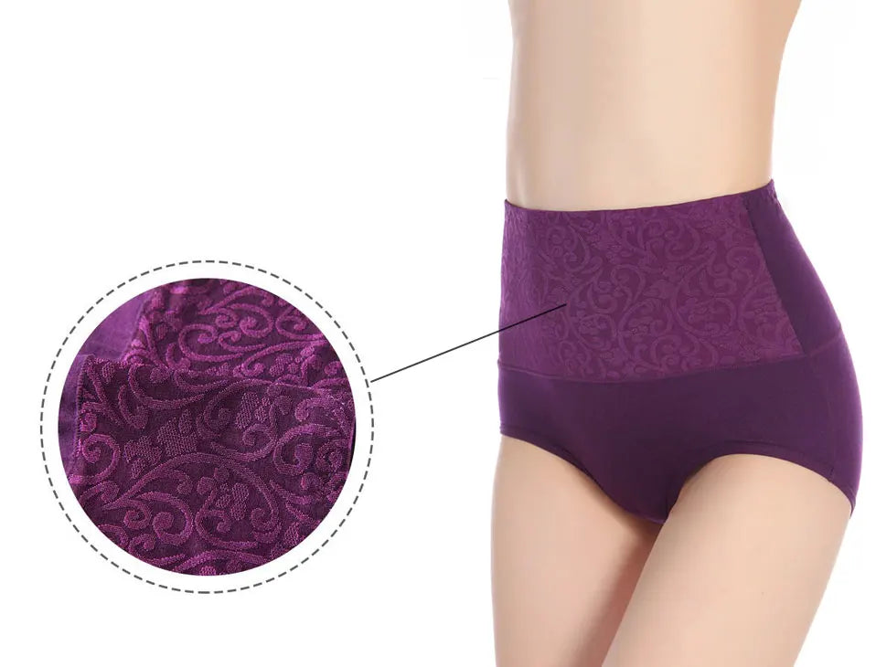 Cotton Underwear Women High Waist Lingerie For Ladies Briefs Tummy Control Panties C-Section Recovery XXXXL Plus Size Underpants