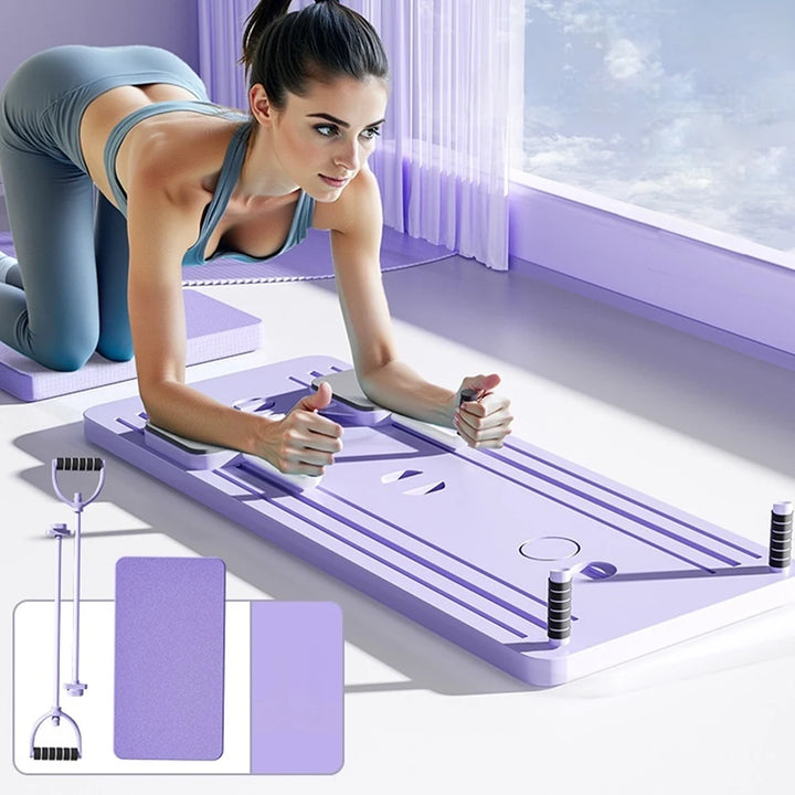 Multifunctional Fitness Board Exercise Machine Non Slip Abdominal Board Foldable Push Up Board for Full Body Workout