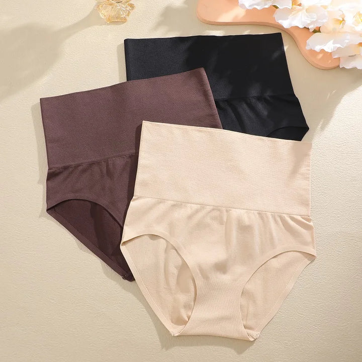3PCS/Set Women High Waist Shapewear Seamless Slimming Panties Butt Lifter Control Briefs Women Elastic Body Shaper Bodysuit