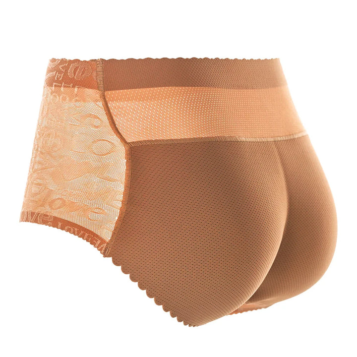 Women Sexy Buttocks Shapewear Fake Ass Letter Panties Triangle Butt Lift Panty Peach Booty Enhancer Underwear Hip Padded Briefs