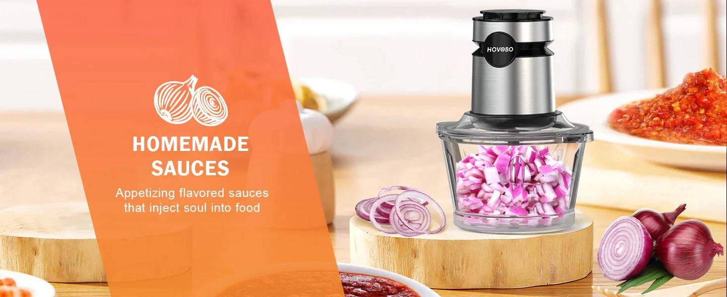 2 Speeds 500W Electric Food Processor 2L Meat Grinder Mincer kitchen Blender Food Processor Slicer Vegetable Food Chopper Meat