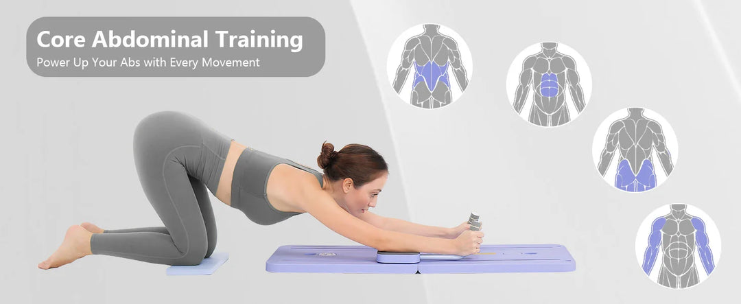 Multifunctional Fitness Plate Abdominal Board Push up Board automatic rebound abdominal muscle curling, Home Fitness Shape