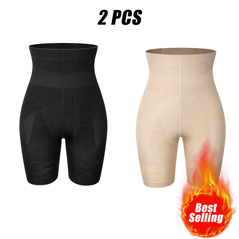 Men Tummy Control Shorts High Waist Slimming Shapewear Abdomen Belly Flat Body Shaper Leg Underwear Compression Briefs Boxer 3XL