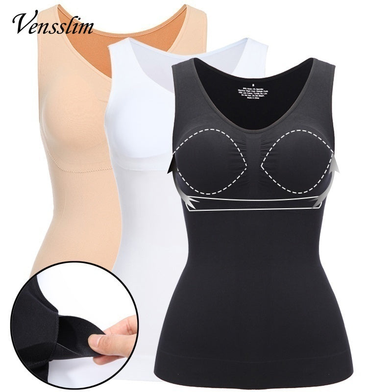 Slim Up Lift Plus Size Bra Tank Top Women Body Shaper Removable Body Shapers Underwear Slimming Corset Shapewear Sexy Shapers