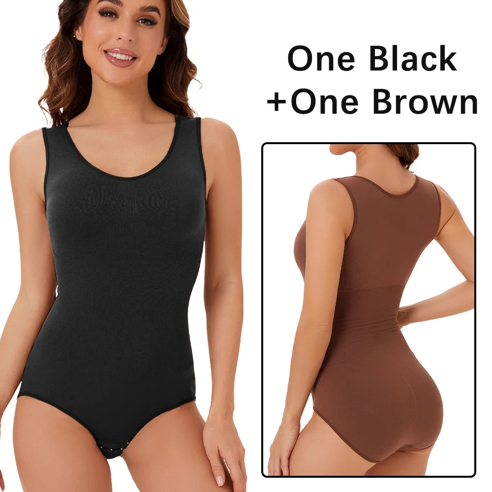 Molasus Bodysuit Women Slimming Shapewear Corset Reducing Body Shaper Modeling Underwear Tummy Control Panties Briefs Large Size