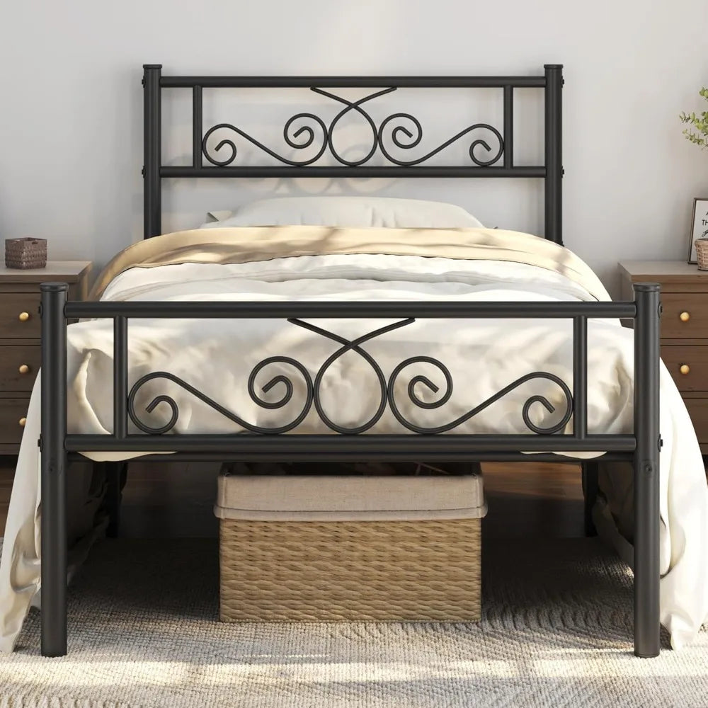 Twin Metal Platform Bed Frame