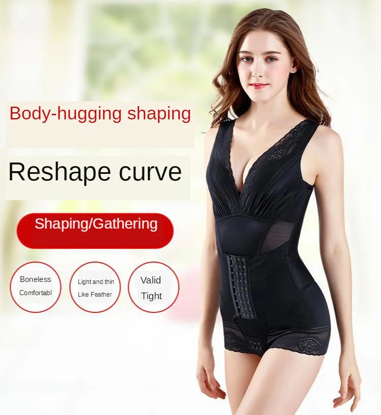 Women's Bustier Corset Waist Trainer Sharpening Body Sweat Suit Shaper Sexy Lingerie Slim Bodysuits Modeling Underwear Jumpsuit