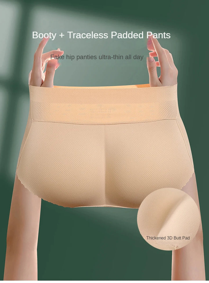 Women Butt Pad Enhancer Panties Hip Padded Underwear Tummy Control Butt Lifter Shapewear Panty Seamless Fake Buttock Slim Briefs