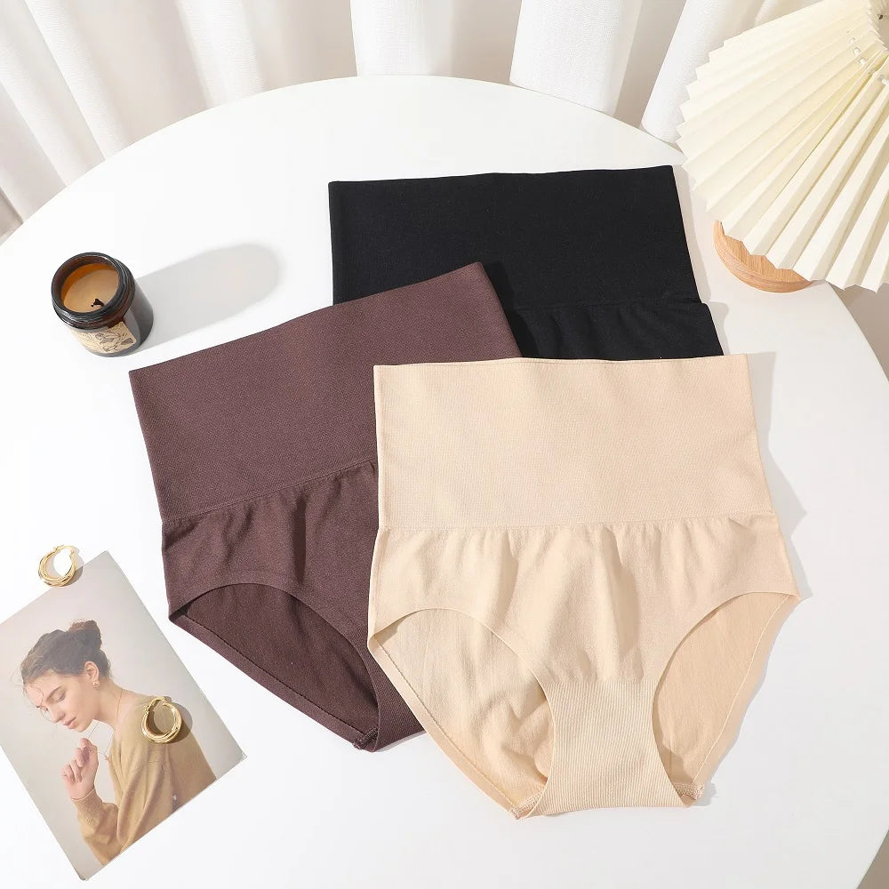 3PCS/Set Women High Waist Shapewear Seamless Slimming Panties Butt Lifter Control Briefs Women Elastic Body Shaper Bodysuit