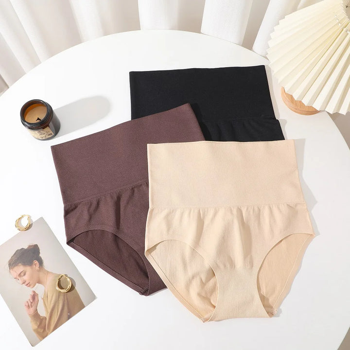 3PCS/Set Women High Waist Shapewear Seamless Slimming Panties Butt Lifter Control Briefs Women Elastic Body Shaper Bodysuit