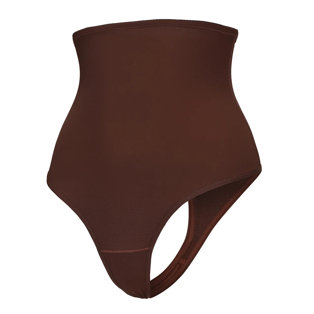 Women Thong Shapewear High Waist Body Shaper Tummy Control Stretch Black Sexy Slimming Underwear Smooth Body Nude T-Back Brief