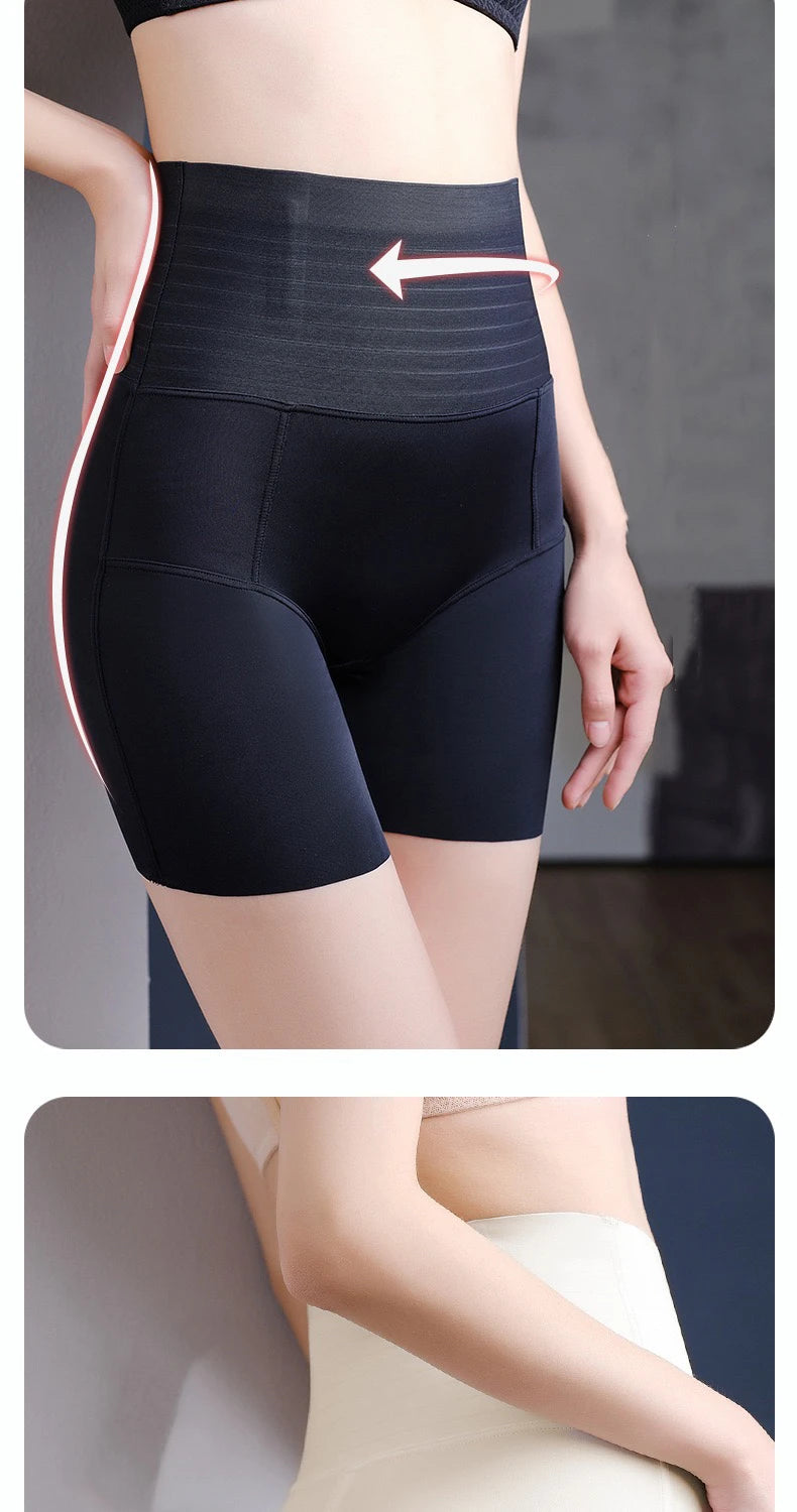 1pcs Seamless Belly Shaping Briefs Mid Waist Lifting Hip Pants Slimming Panties Women Postpartum Shaper Underwear Safety Panty