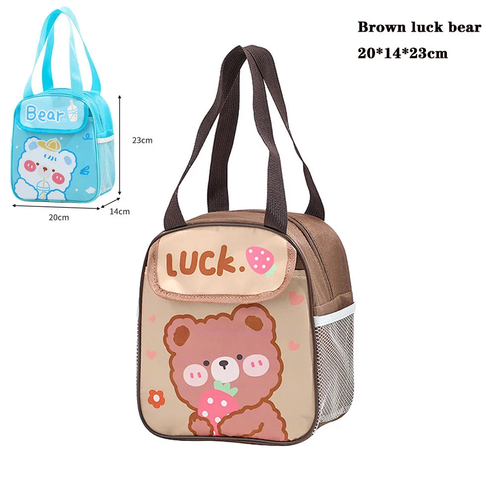 Thermal Bag Food Storage bag Student lunchbox cool bag for Children Food Container for Kids School small Thermal Lunch food Bag