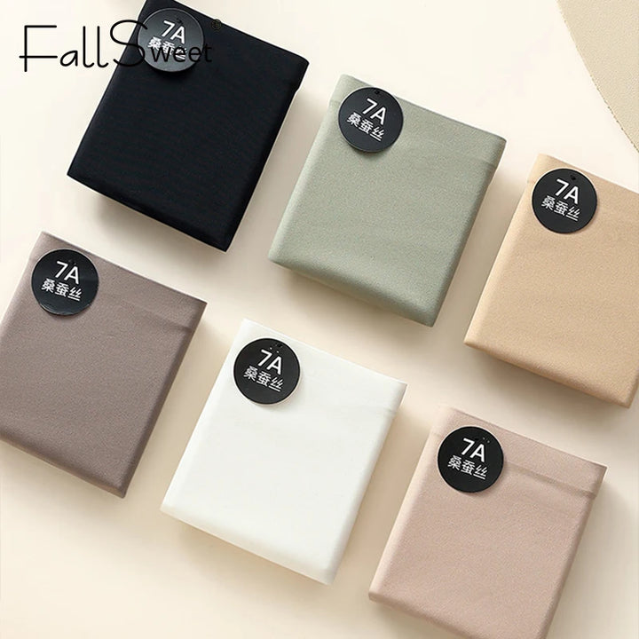 FallSweet 6PCS/Set Women Seamless Silk Panties Ultral Thin High Elastic Underwear Soft Breathable Sexy Female Lingerie Briefs