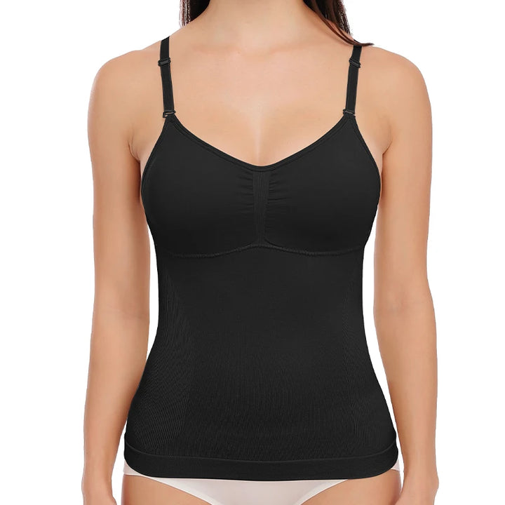 Body Shaper Soft New Slimming Tank Removable Pad Cami Tank Top Comfortable Plus Size Women Shapewear Padded Vest Dropship