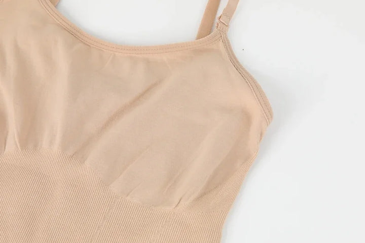 Women Shapewear Full Slip Tummy Control Crew Neck Cami Mini Under Dress Smooth Body Shaper New Spaghetti Straps Lingerie