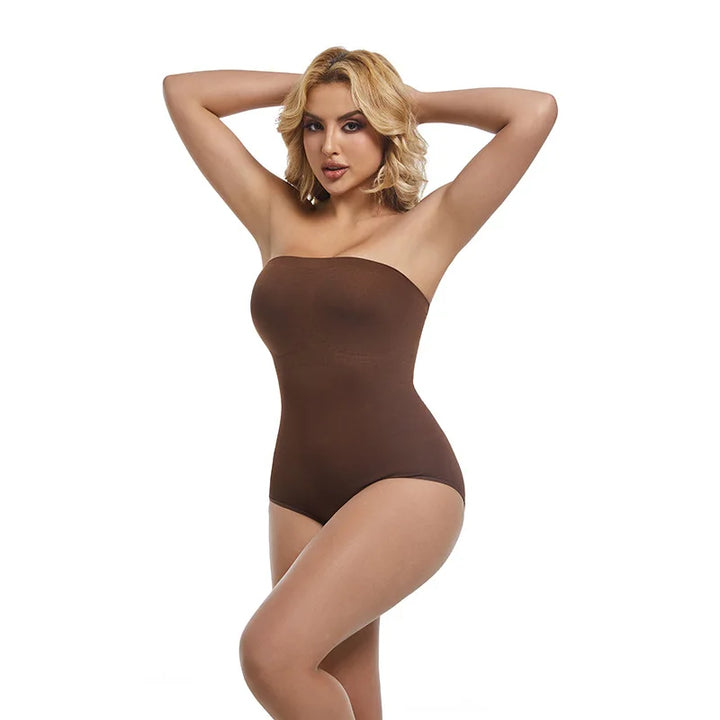 Strapless Bodysuit Women Thongs Shapewear Bustier Tube Tops Tummy Control Body Shaper Waist Trainer Butter Lift Skinny Underwear