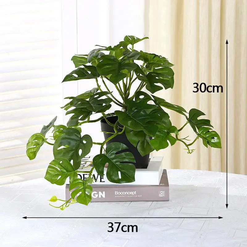 Artificial Turtle Palm Leaf for Décor
