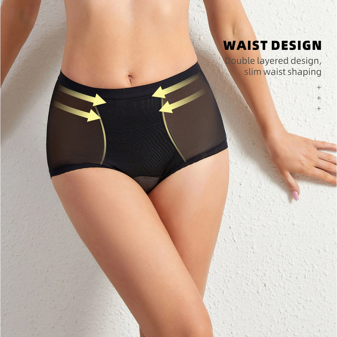 Breathable Mesh Intimates Body Shaping Panties Female Pants High Elastic Control Brief Slimming Belly Shaper Underwear