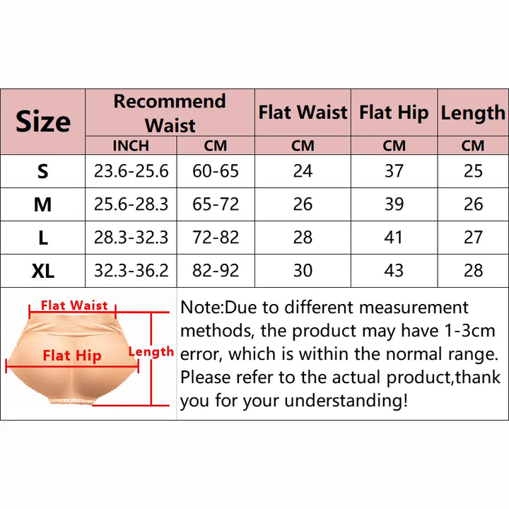 Women Sexy Buttocks Shapewear Fake Ass Letter Panties Triangle Butt Lift Panty Peach Booty Enhancer Underwear Hip Padded Briefs