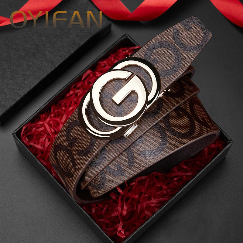 Luxury Brand Belt for Men Automatic Belt, Business Casual Fashion Designer Mens Belt 구찌 벨트