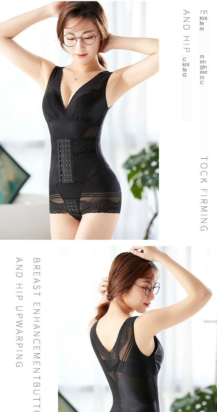 Women's Bustier Corset Waist Trainer Sharpening Body Sweat Suit Shaper Sexy Lingerie Slim Bodysuits Modeling Underwear Jumpsuit