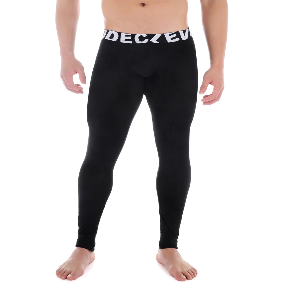 CLEVER-MENMODE Thermal Underwear Men's Sexy Penis Pouch Thermo Long Johns Pants Modal Leggings Bottoms Warm Pants Elastic