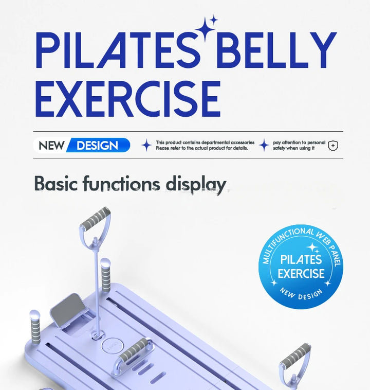 Multifunctional Fitness Board with Automatic Rebound, Foldable Exercise Machine - Full Body Exercise Equipment, Home Pilates