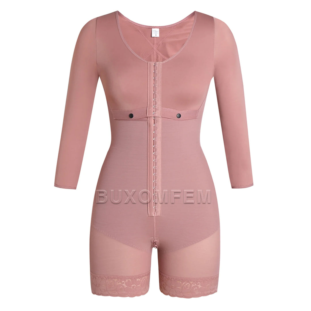 Seamless Shaped Up Tummy Control Shapewear with Bra BBL Bodysuits Invisible Front Breasted Modeling Fajas for Oversized Ladies