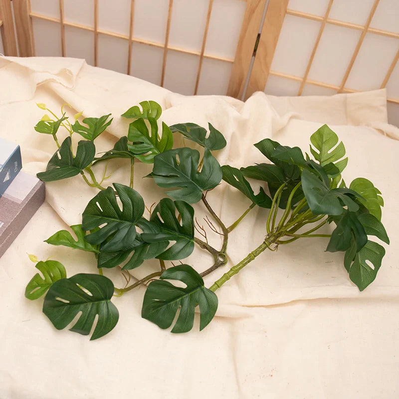Artificial Turtle Back Leaf Plant Décor