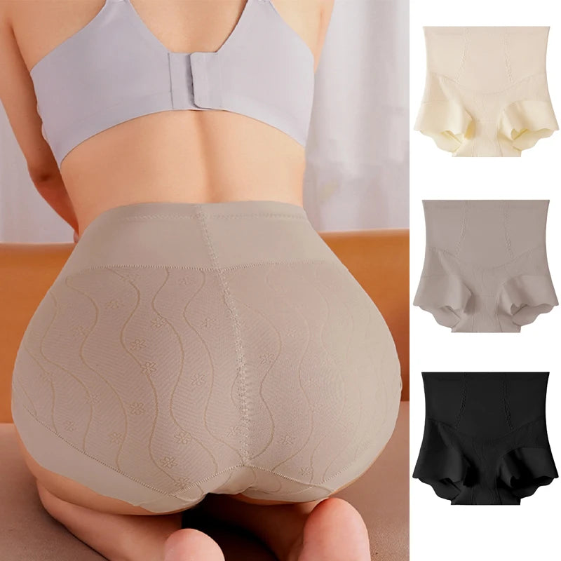 1pcs Women No Trace Mid Waist Shaping Briefs Breathable Body Shaper Slimming Underwear Butt Lifter Control Panties Shapewear