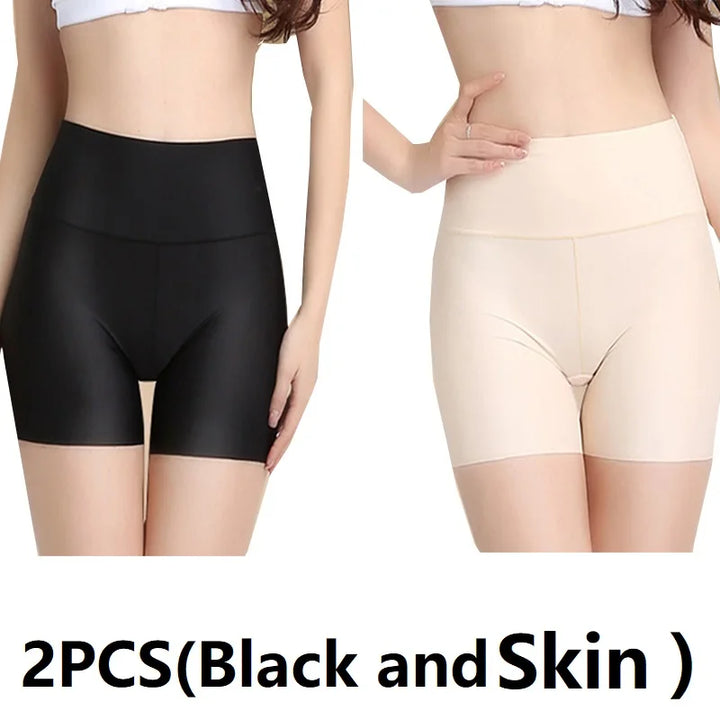 2PCS Safety Short Pants Protective Shorts Under The Skirt Underskirt Pants Cyclist Woman Skirt Underpants Ladies Shorts AQK01