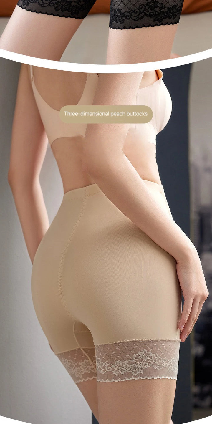 1pcs Women Belly Shaping Brief Mid Waist Lifting Hip Pants Slimming Panties Women Shaper Underwear Breathable Lace Safety Panty