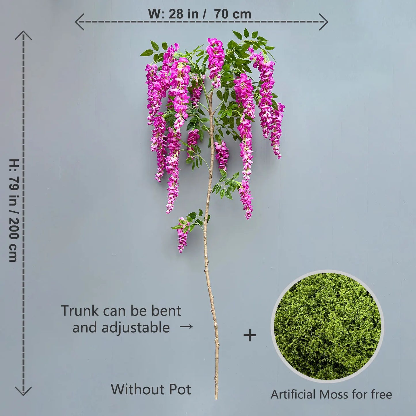 Artificial Wisteria Tree Décor