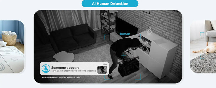 Blurams 5/2.4 GHz Baby Camera Indoor,2K Pet Dog Security Camera with Phone App w/AI Motion Detection,2-Way Talk, Night Vision