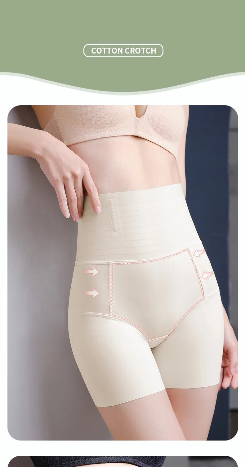 1pcs Seamless Belly Shaping Briefs Mid Waist Lifting Hip Pants Slimming Panties Women Postpartum Shaper Underwear Safety Panty