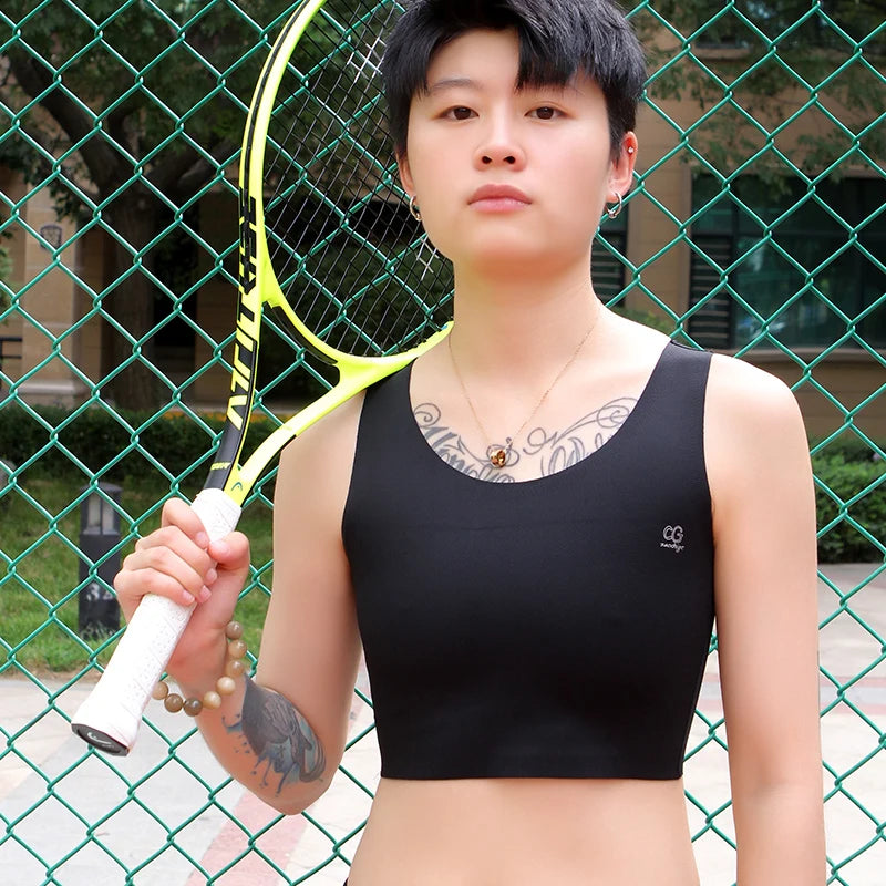 Pullover Chest Binder Flat Slim Breast Binder No Metal Trans Binder Sportswear FTM Lesbian Bra For Woman