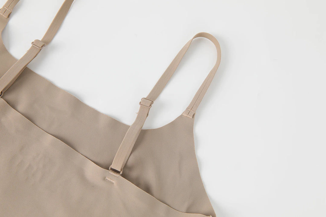 New Tank Tops Camis Women Crew Neck Shapewear Waist Tummy Control Body Camisole Summer Black Nude Smooth Slimming Vest New