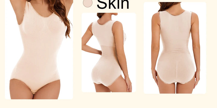 2 PCS Slimming Bodysuit Women One-Piece Shapewear Corset Reducing Body Shaper Modeling Underwear Tummy Control Panties Briefs