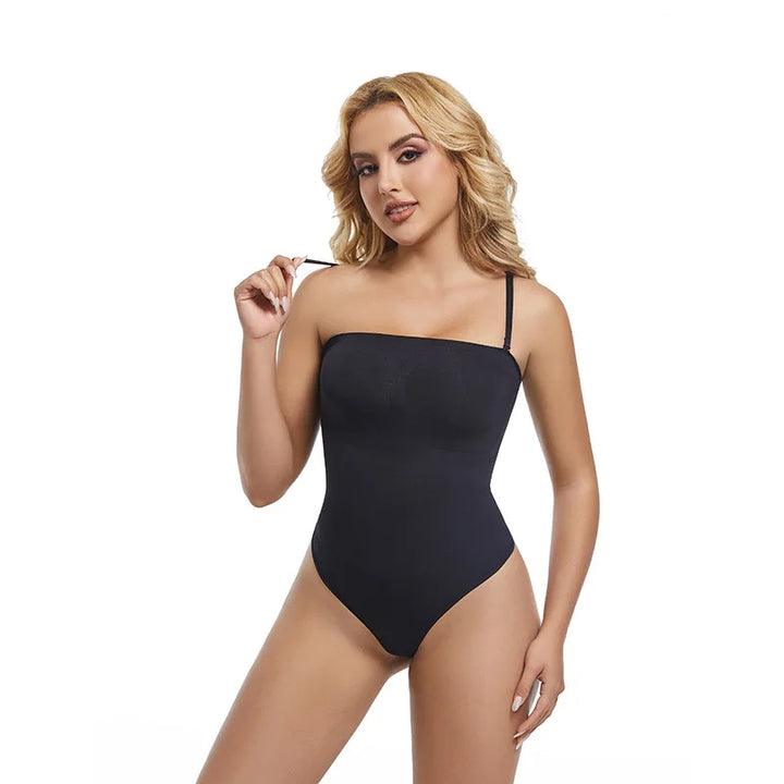 Strapless Bodysuit Women Thongs Shapewear Bustier Tube Tops Tummy Control Body Shaper Waist Trainer Butter Lift Skinny Underwear