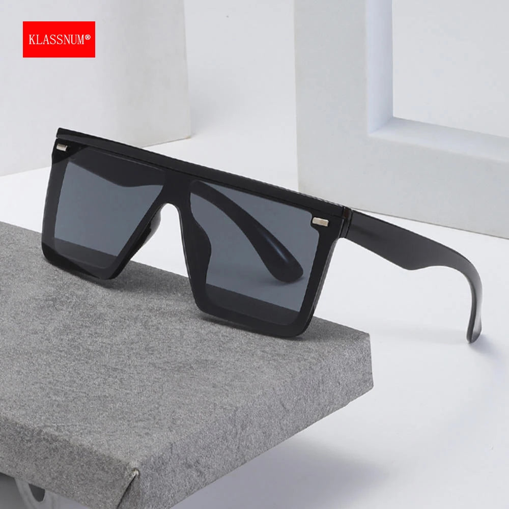 KLASSNUM One Piece Square Sunglasses Men Women Sports Driving Sunglasses Oversized Frame Luxury Brand Disigner 2025 Sun Glasses