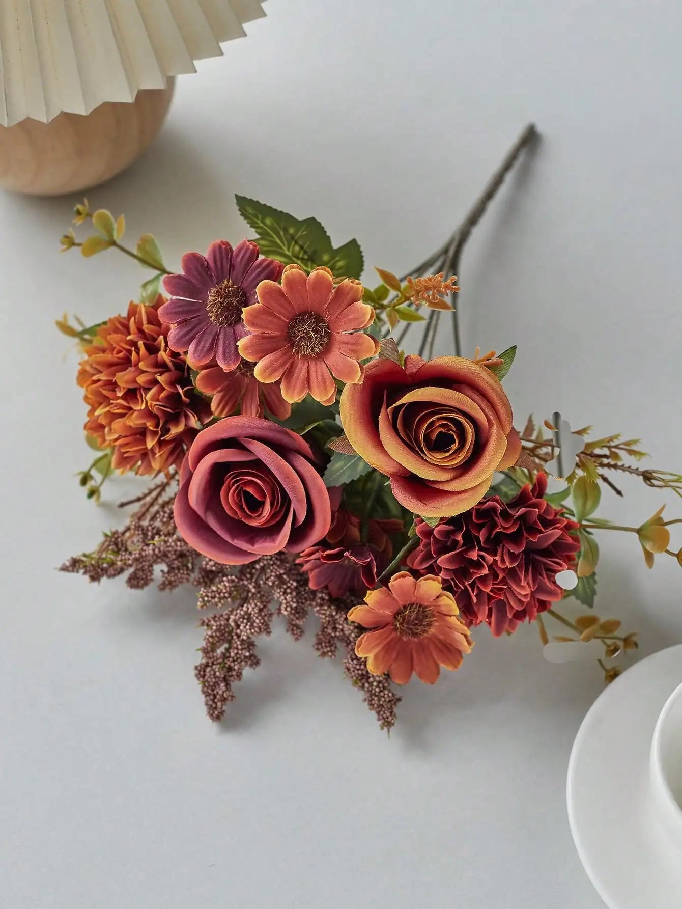 1/3PCS Artificial Rose & Daisy Bouquet