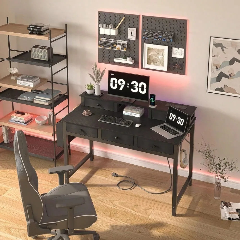 Office Desk with Drawers Storage