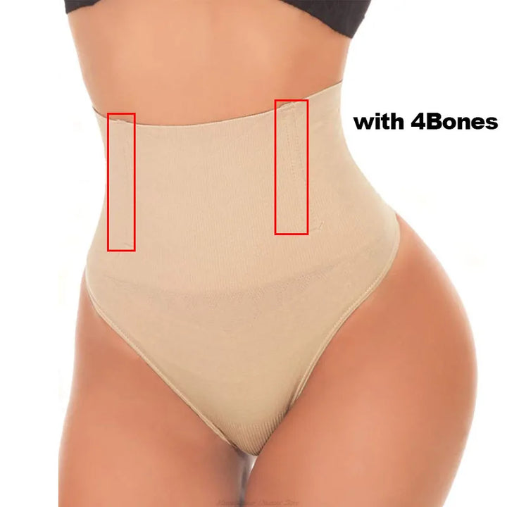 Seamless Thong Shapewear Women High Waist Tummy Control Panties Slimming Underwear Butt Lifter Belly Waist Trainer Body Shaper