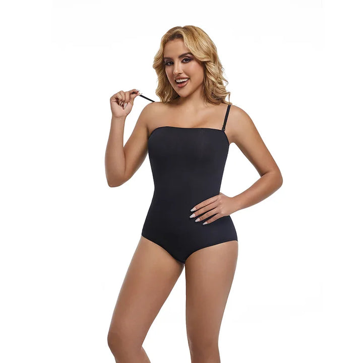 Strapless Bodysuit Women Thongs Shapewear Bustier Tube Tops Tummy Control Body Shaper Waist Trainer Butter Lift Skinny Underwear