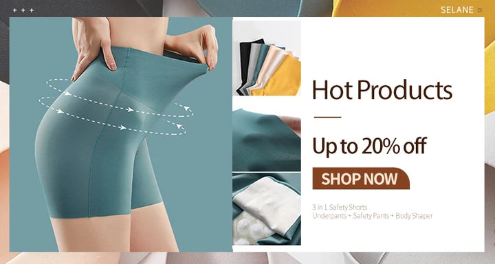 Flarixa Seamless Sports Shorts Women's Panties High Waist Tummy Hips Safety Pants Slim Shaping Underwear Ice Silk Boxer Briefs