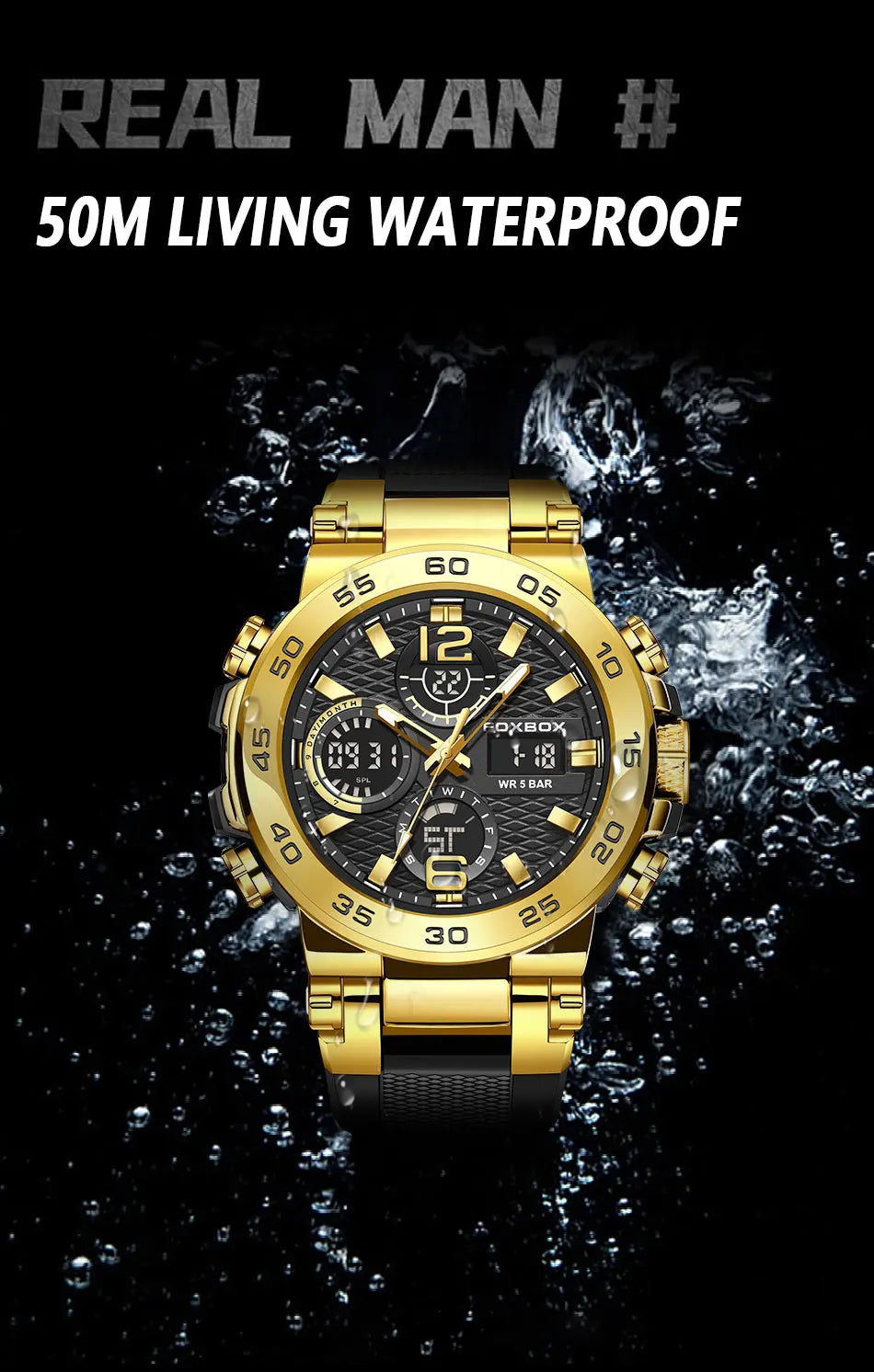 LIGE Luxury LED Display Men Wristwatches Fashion Luminous Sport Man Watch Waterproof Calendar Quartz Watch Mens Montres Hommes