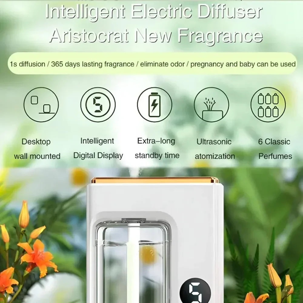 Wall-mounted Air Freshener Spray Rechargeable Aromatherapy Diffuser Hotel Home Fragrance Aromatherapy Essential Oil Diffuse