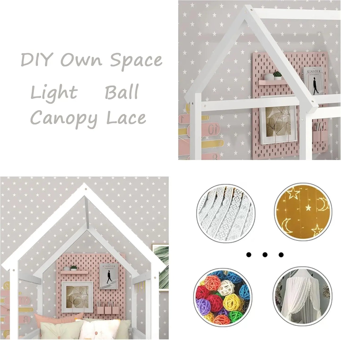Twin Floor House Bed Kids